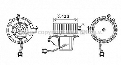 AVA QUALITY COOLING ms8630 -  Электродвигатель, вентиляция салона